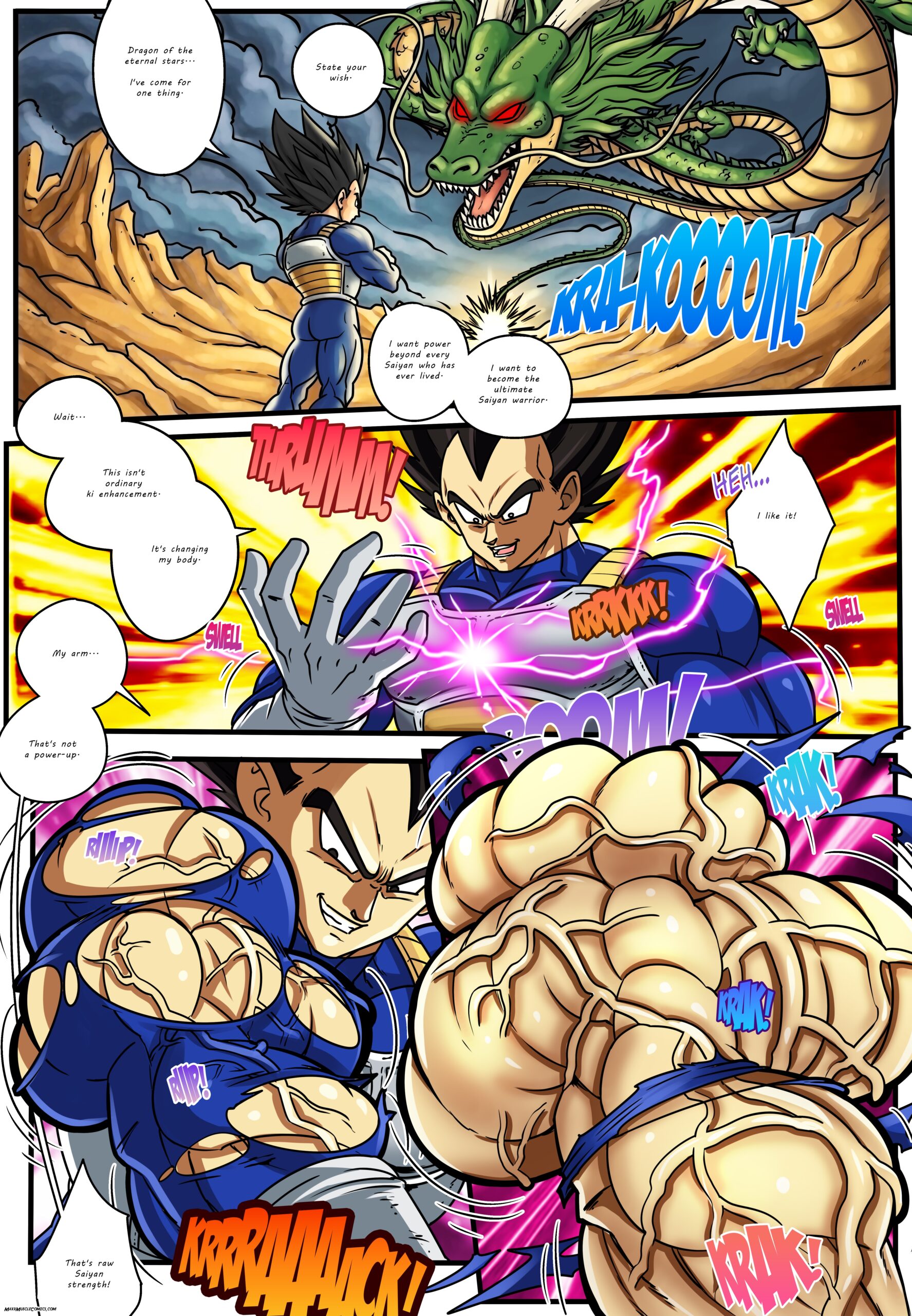 vegeta muscle growth