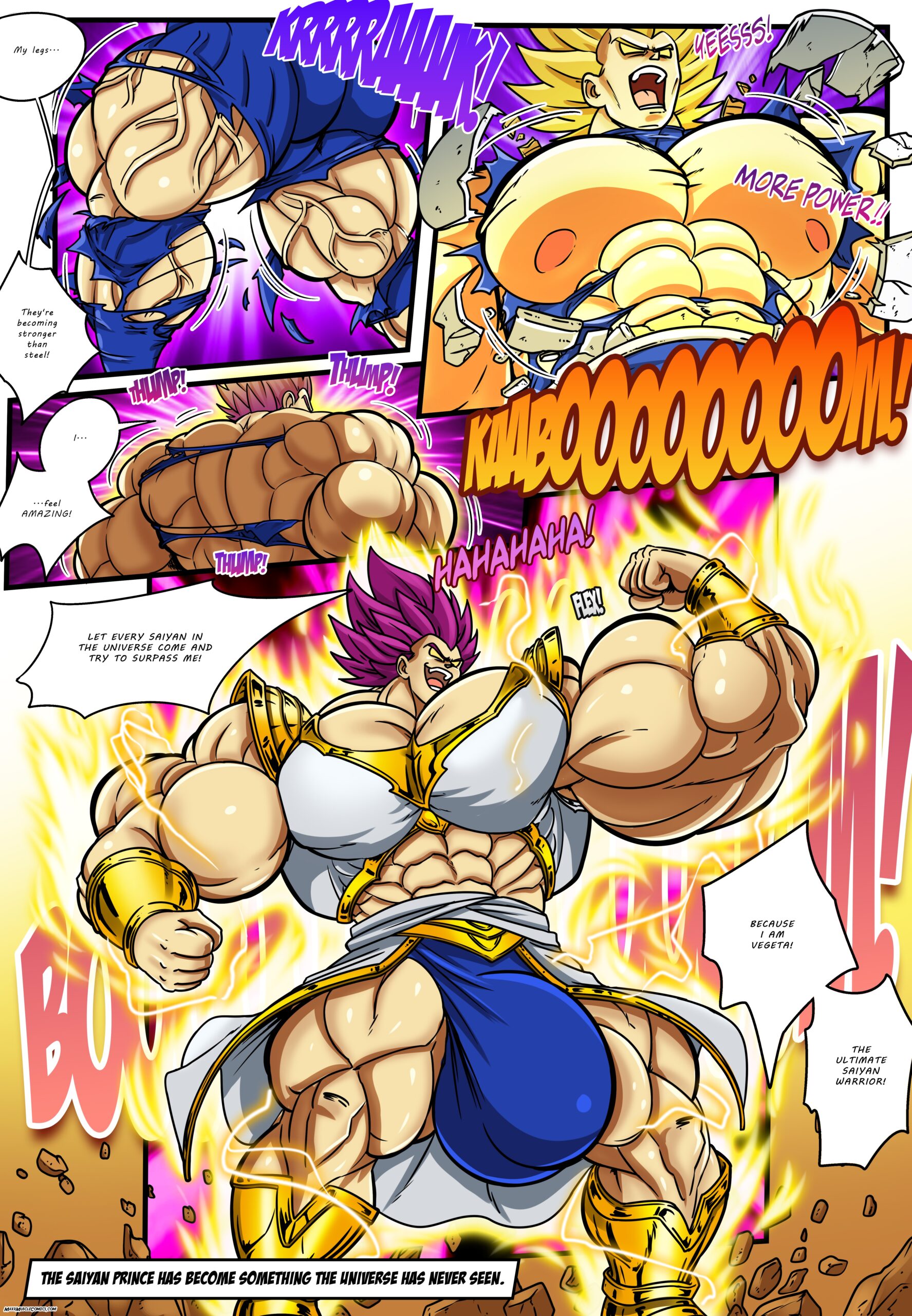 vegeta muscle growth