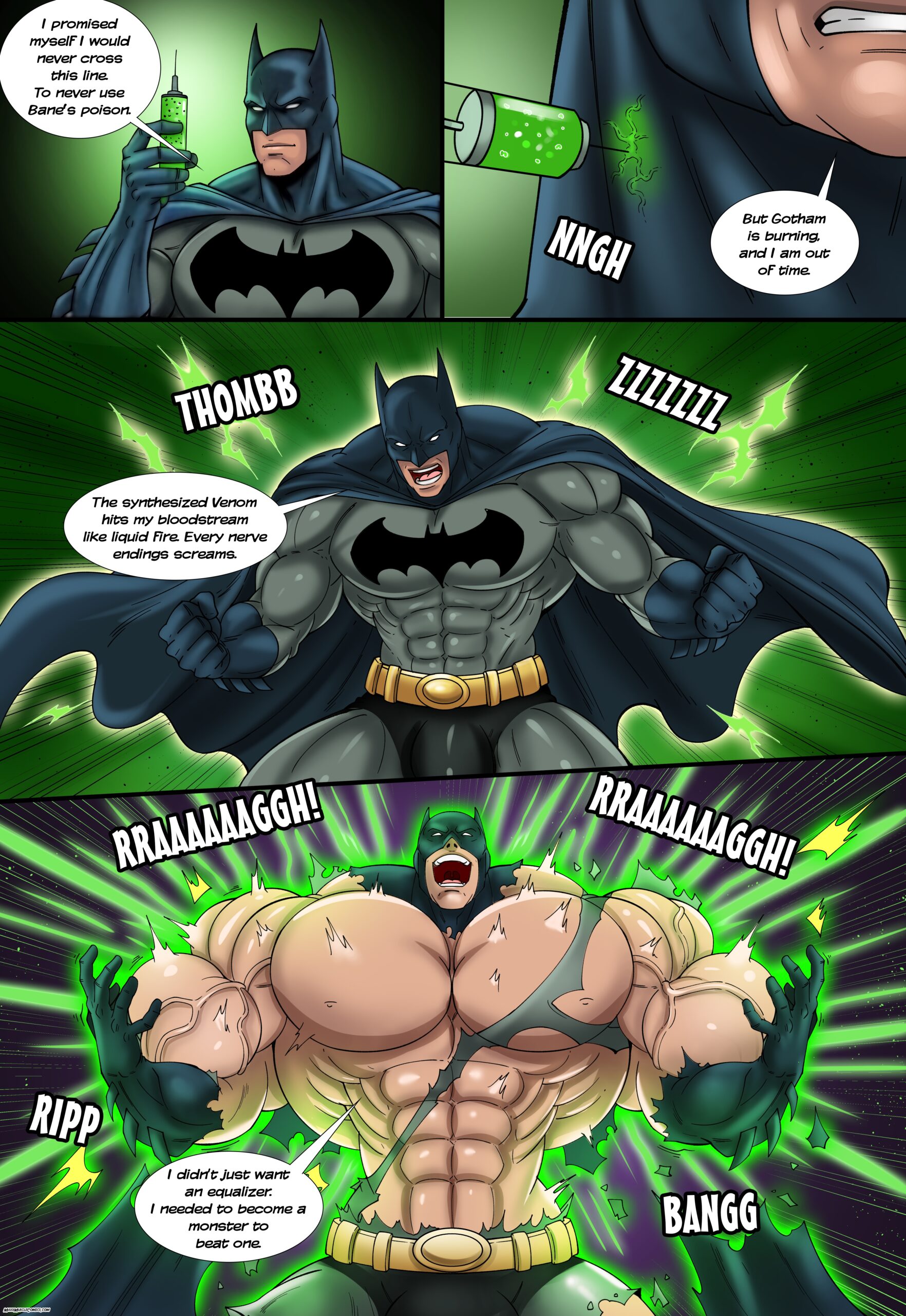 batman muscle growth